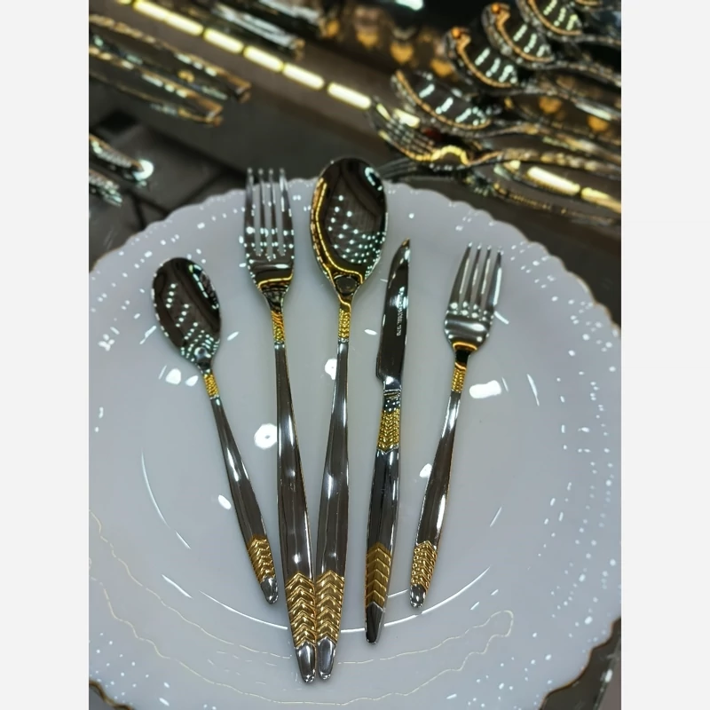 سرویس قاشق و چنگال 24نفره ۱۲۴ پارچه